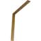 Ekena Millwork Hamilton Steel Bracket, Hammered Gold 2"W x 18"D x 18"H BKTM02X18X18HAHGO - alternate 1